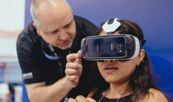 Samsung brought to life the virtual reality experience for 2,600 developers at Facebook at F8.