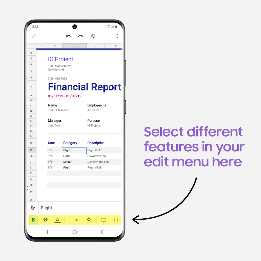 How to take advantage of Google Sheets on your Galaxy smartphone