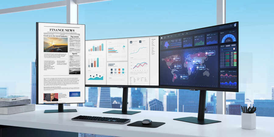 How to daisy-chain multiple monitors 