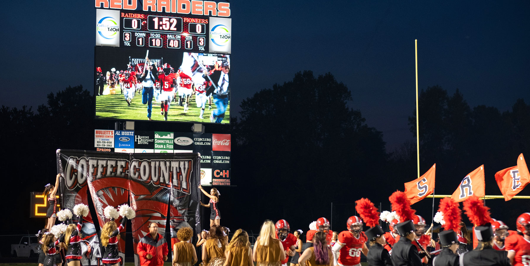 High school steps up its game with video scoreboard